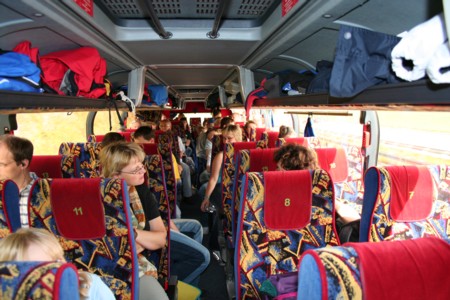 Die Stimmung während der Fahrt war gut